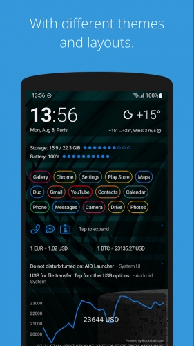 اندروید AIO Launcher دانلود برنامه