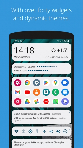 اندروید AIO Launcher دانلود برنامه
