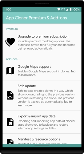 اندروید App Cloner Premium & Add-ons دانلود برنامه