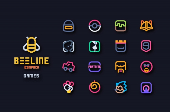 اندروید BeeLine Icon Pack دانلود برنامه