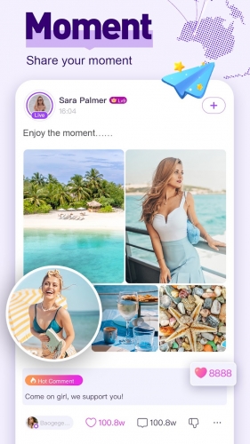 اندروید Chamet - Live Video Chat&Meet دانلود برنامه