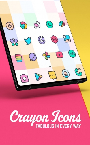 اندروید Crayon Icon Pack دانلود برنامه