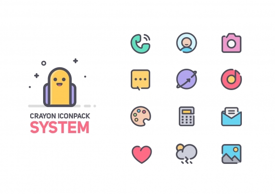 اندروید Crayon Icon Pack دانلود برنامه