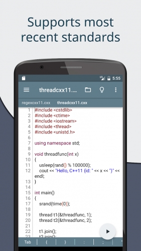 اندروید Cxxdroid - C/C++ compiler IDE دانلود برنامه