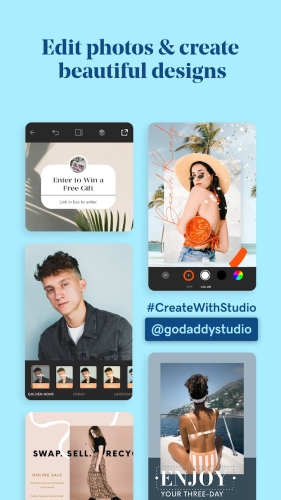 اندروید GoDaddy Studio: Graphic Design دانلود برنامه