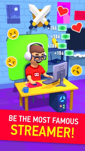 اندروید Idle Streamer - Tuber game دانلود بازی