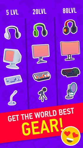 اندروید Idle Streamer - Tuber game دانلود بازی