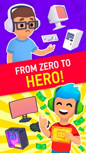 اندروید Idle Streamer - Tuber game دانلود بازی
