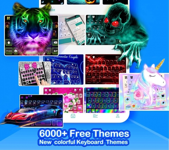 اندروید Kika Keyboard-AI EmojisThemes دانلود برنامه