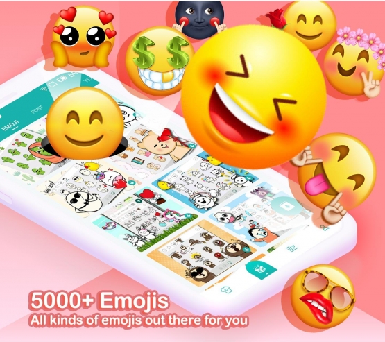 اندروید Kika Keyboard-AI EmojisThemes دانلود برنامه