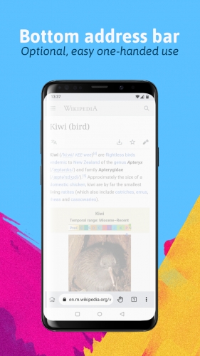 اندروید Kiwi Browser - Fast & Quiet دانلود برنامه