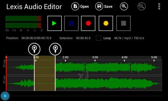 اندروید Lexis Audio Editor دانلود برنامه