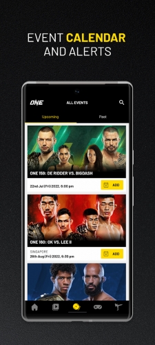 اندروید ONE Championship دانلود برنامه