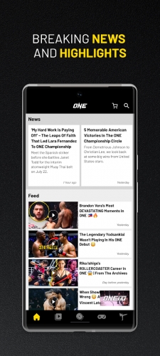 اندروید ONE Championship دانلود برنامه