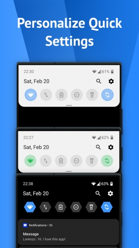 اندروید One Shade: Custom Notification دانلود برنامه