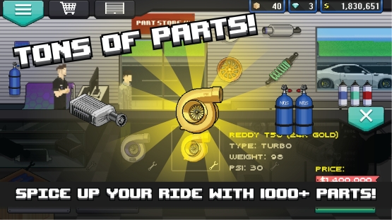 اندروید Pixel Car Racer دانلود بازی