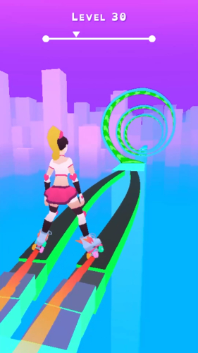 اندروید Sky Roller: Rainbow Skating دانلود بازی