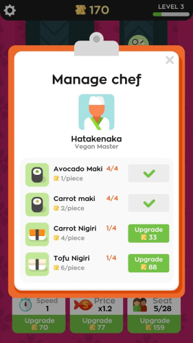 اندروید Sushi Bar Idle دانلود بازی