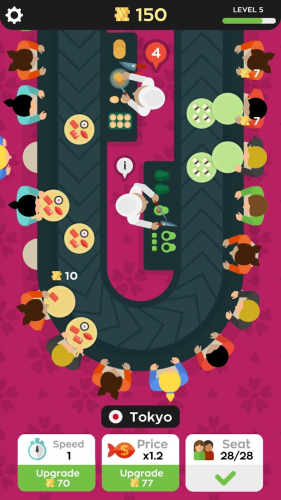 اندروید Sushi Bar Idle دانلود بازی