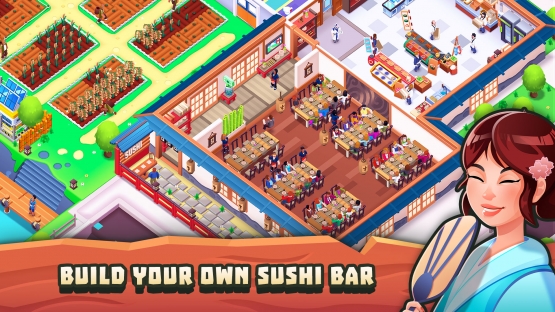 اندروید Sushi Empire TycoonIdle Game دانلود بازی