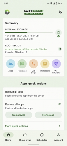 اندروید Swift Backup دانلود برنامه