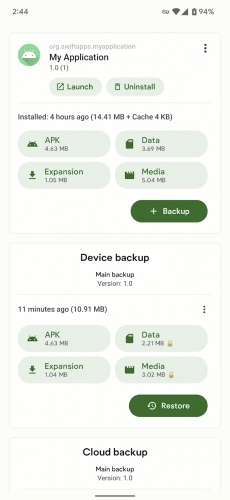 اندروید Swift Backup دانلود برنامه