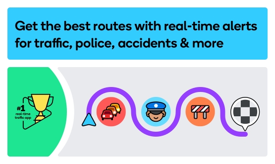 اندروید Waze Navigation & Live Traffic دانلود برنامه