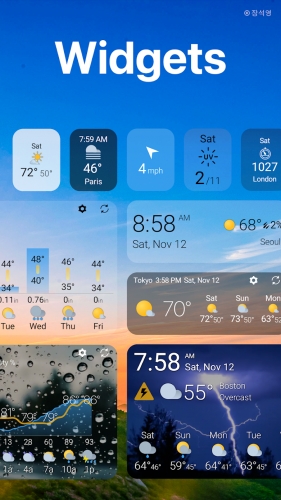 اندروید Weather & Widget - Weawow دانلود برنامه