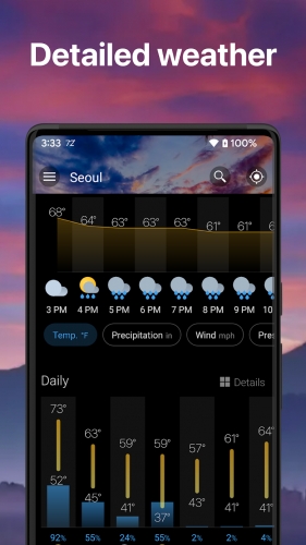 اندروید Weather & Widget - Weawow دانلود برنامه
