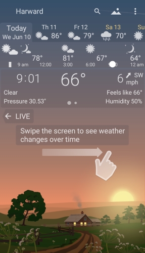 اندروید YoWindow Weather دانلود برنامه